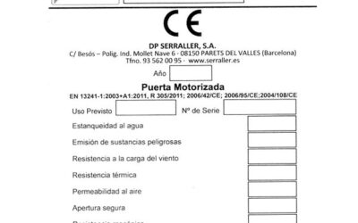 ¿Conocías que Serraller te puede facilitar Etiquetas de Marcado CE ya impresas?
